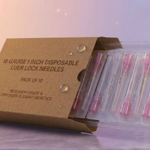 Pack 18 Gauge 1 Inch Needle, Disposable Luer Lock Supplies, Pack of 10