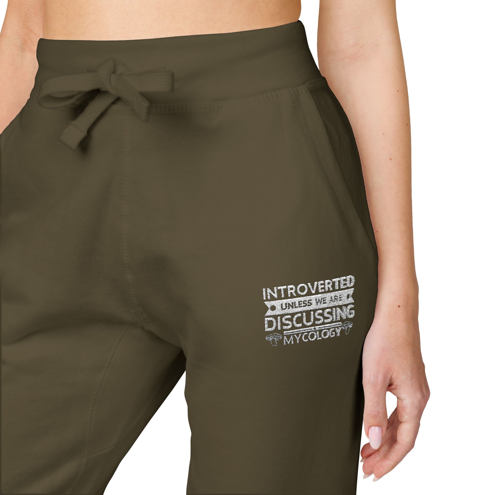 Embroidered Introverted — Cozy MK Fleece Joggers - Image 17