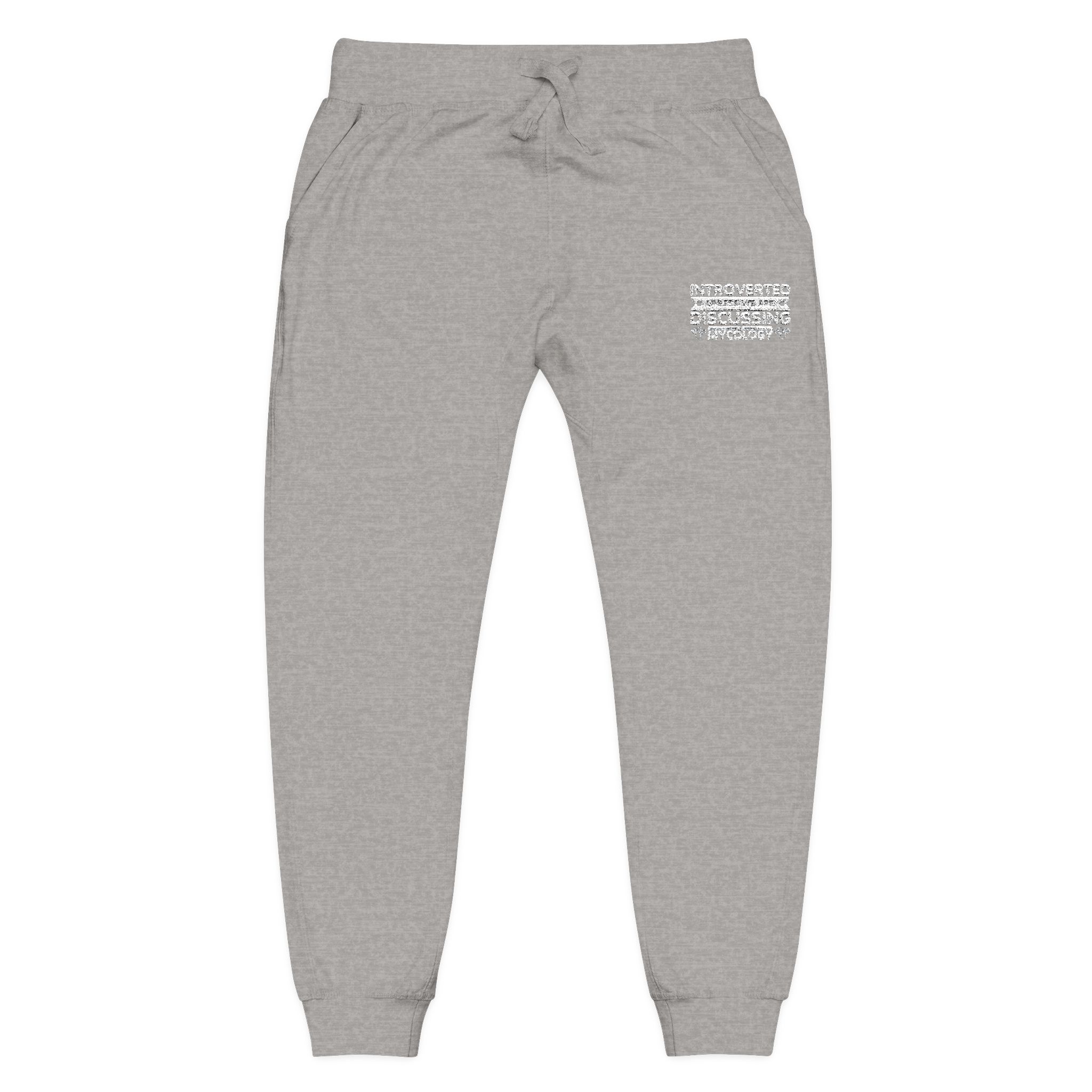 Embroidered Introverted — Cozy MK Fleece Joggers - Image 18