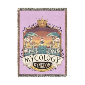 Vintage Travel Patch Woven Blanket