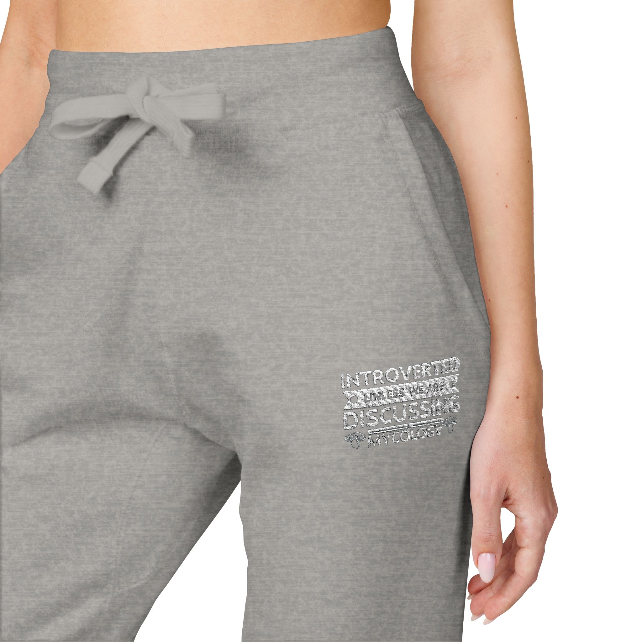 Embroidered Introverted — Cozy MK Fleece Joggers - Image 25