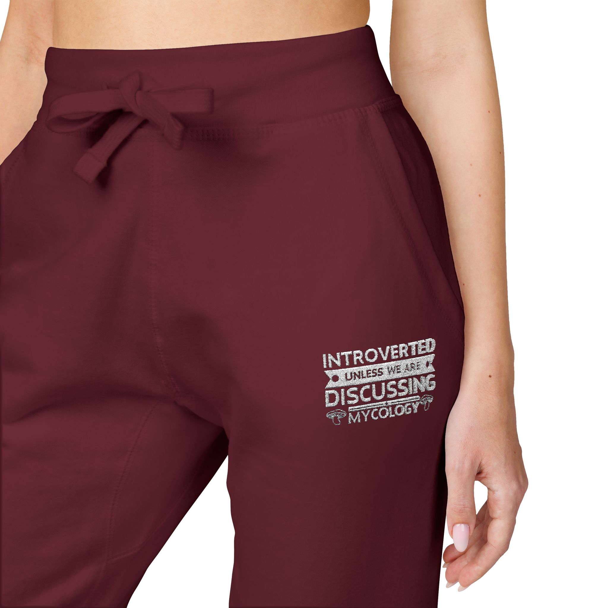 Embroidered Introverted — Cozy MK Fleece Joggers - Image 50