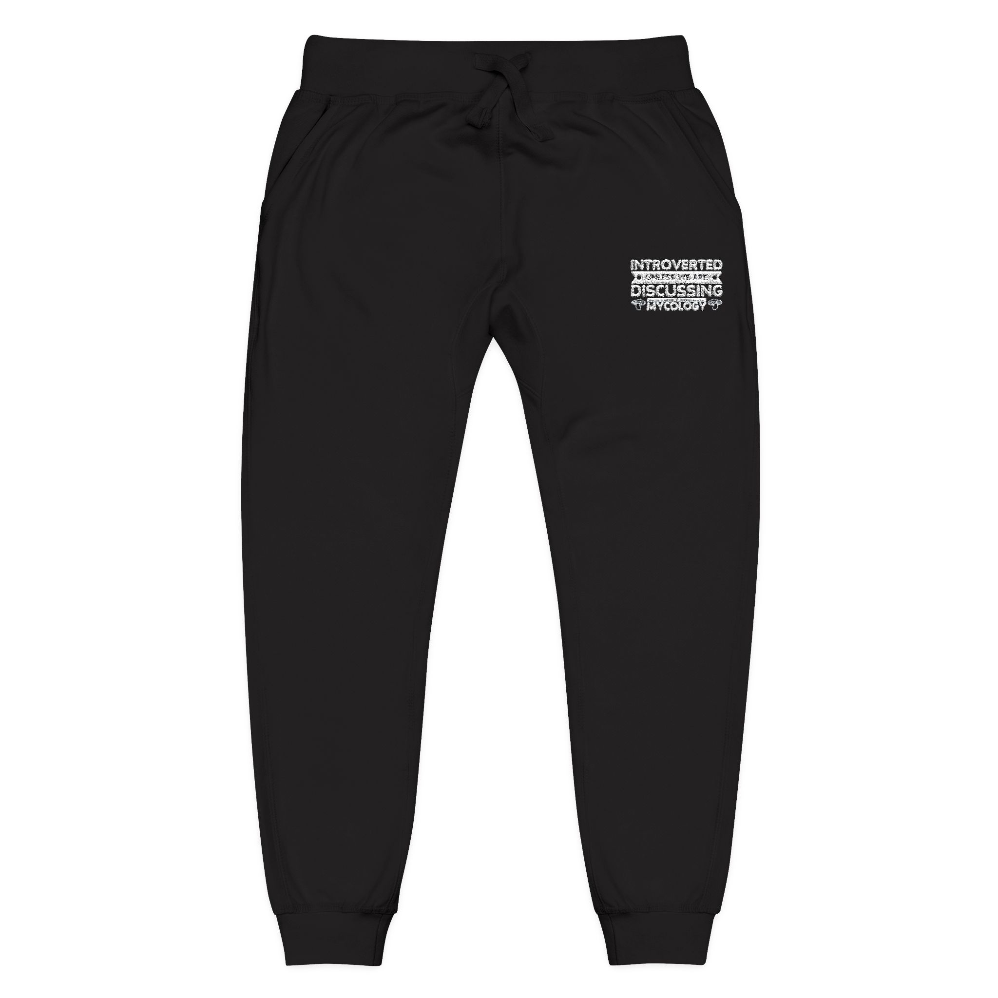 Embroidered Introverted — Cozy MK Fleece Joggers