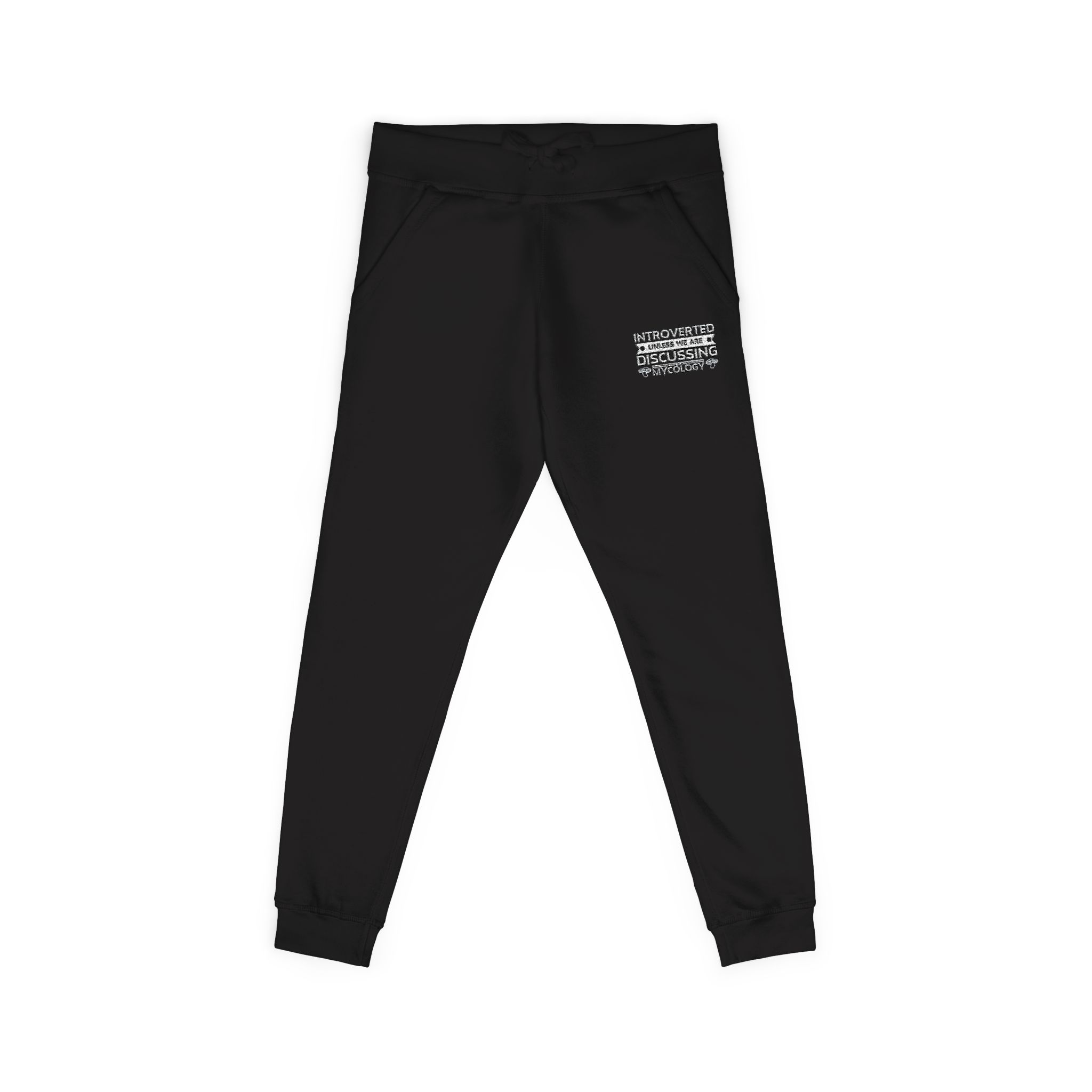Embroidered Introverted — Cozy MK Fleece Joggers - Image 3