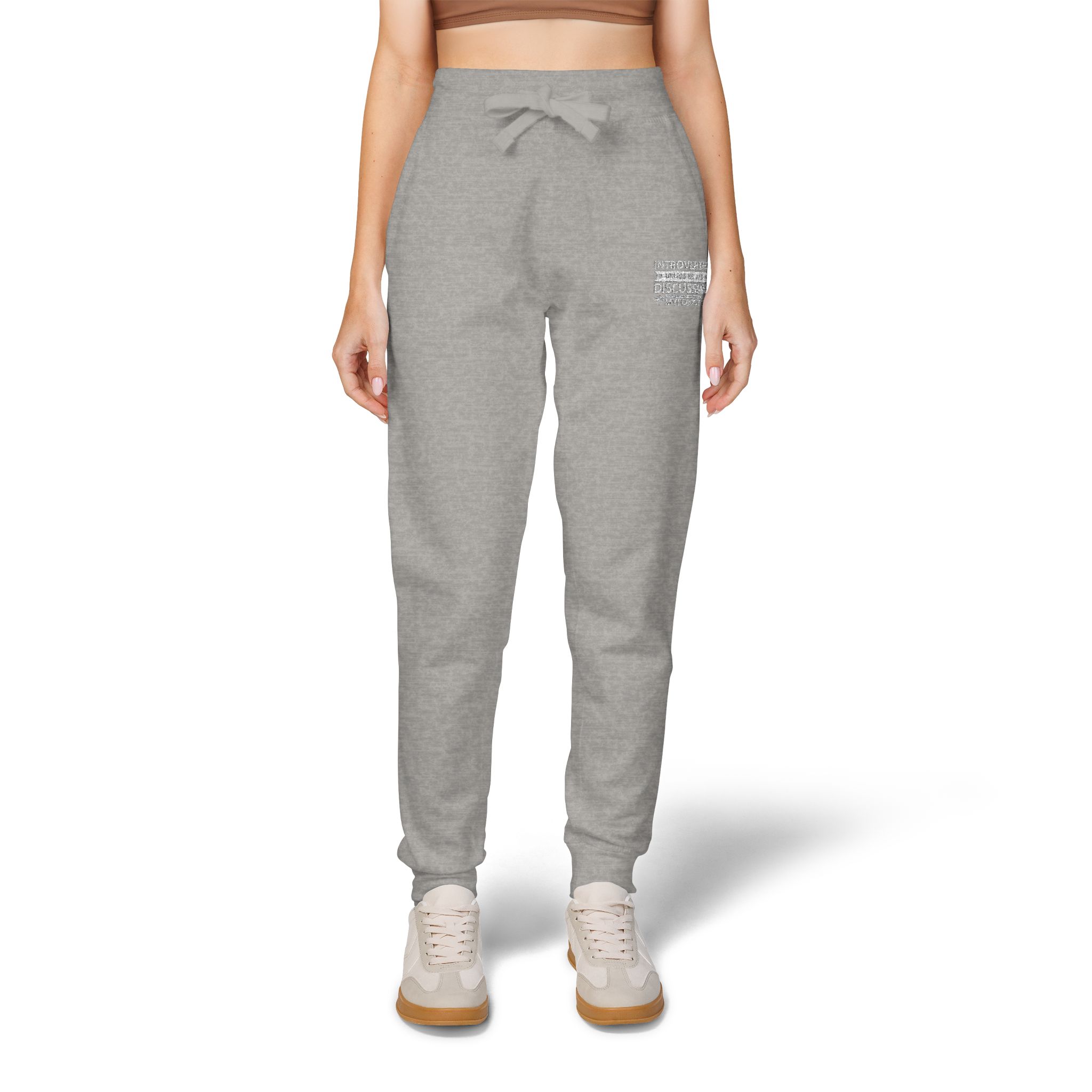 Embroidered Introverted — Cozy MK Fleece Joggers - Image 24