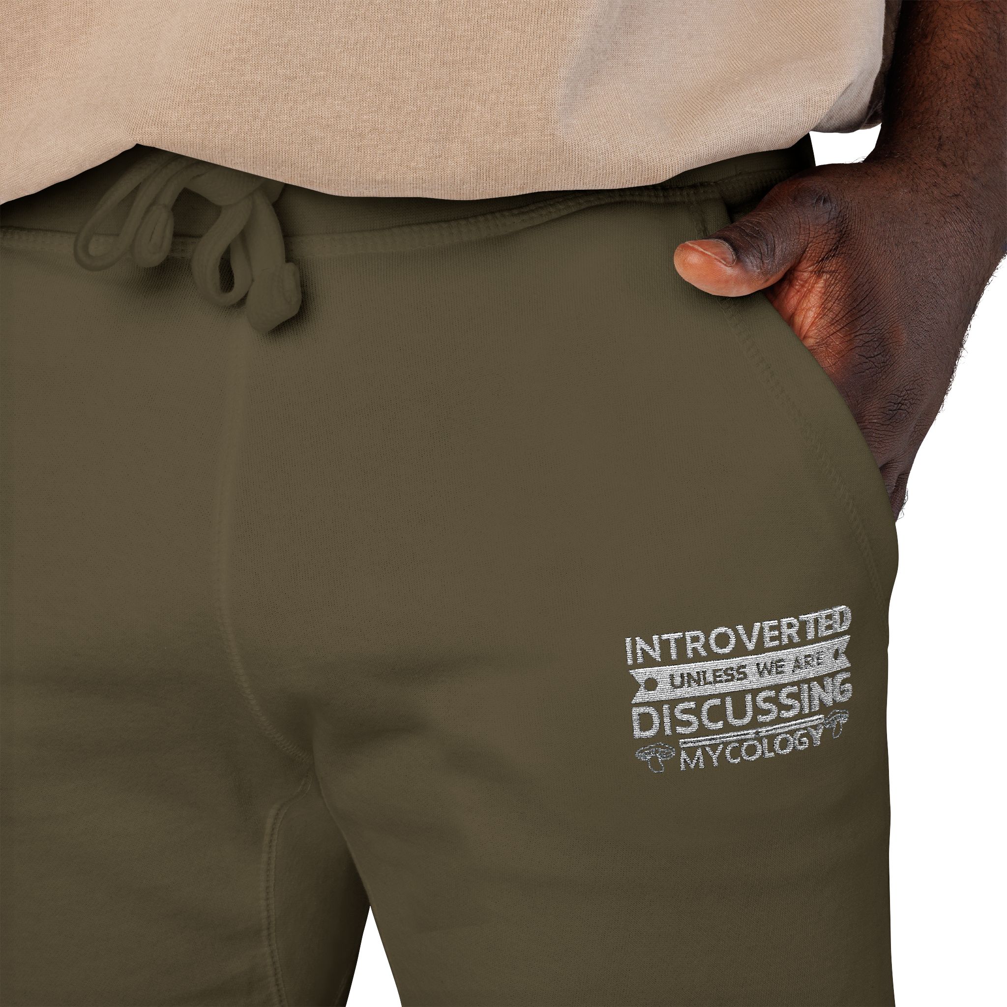Embroidered Introverted — Cozy MK Fleece Joggers - Image 14