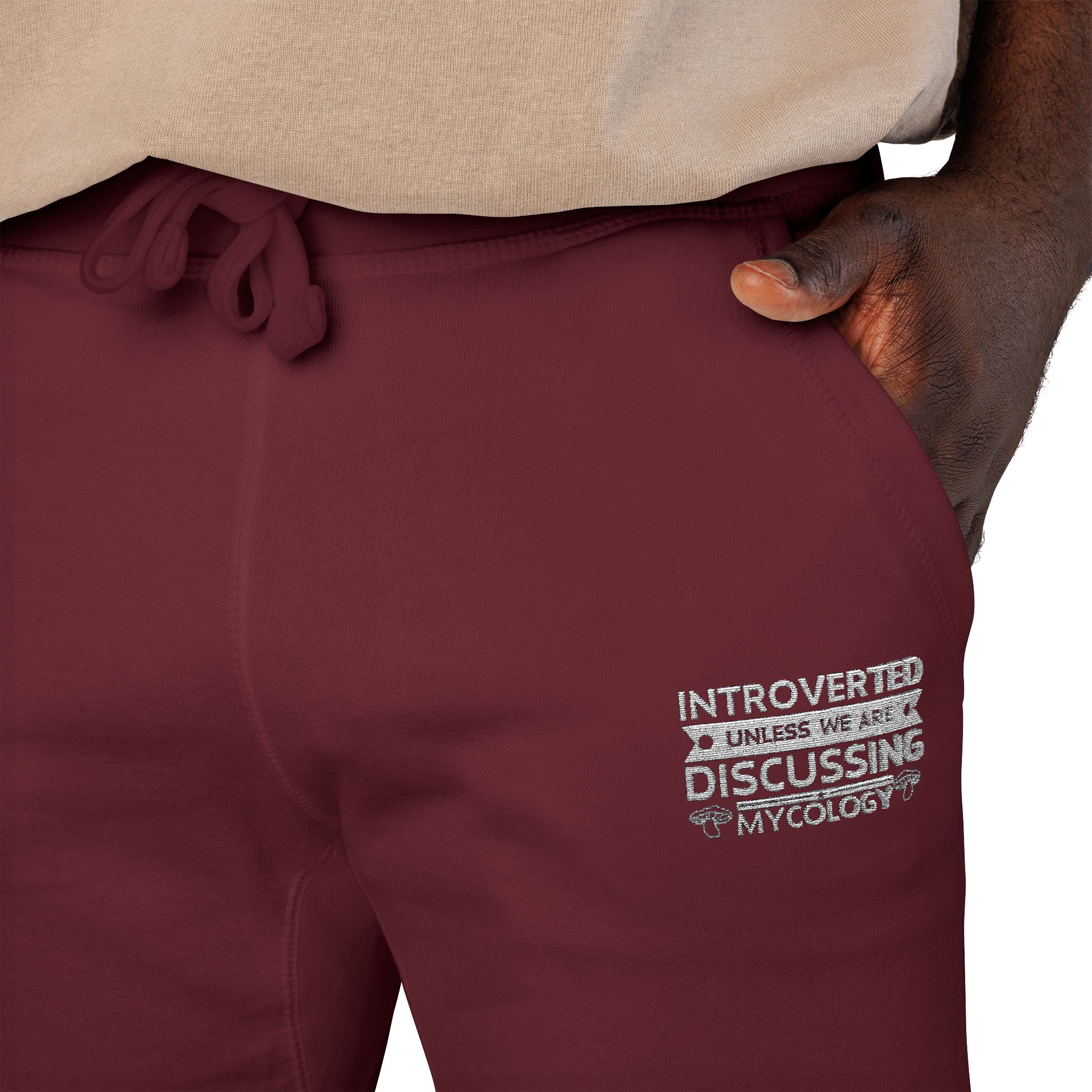 Embroidered Introverted — Cozy MK Fleece Joggers - Image 47